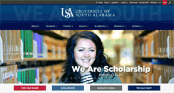 Desktop Screenshot of mccalllibrary.southalabama.edu